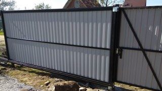 Купить сваи для ворот в Карталы. Заказать ворота на сваях под ключ от 21866 руб